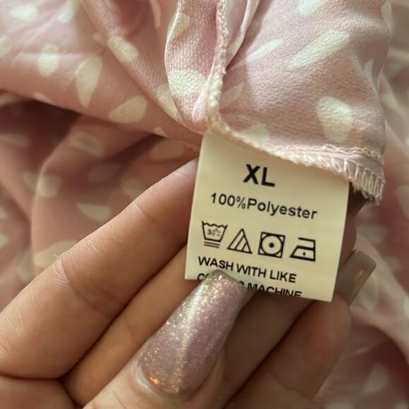 New Allover Print Ruffle Trim Shirred Waist Boho Dress - Picture 10 of 10